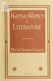 Cover of: Kansas women in literature. by Nettie Garmer Barker
