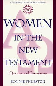 Cover of: Women in the New Testament by Bonnie Bowman Thurston