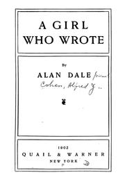Cover of: A girl who wrote
