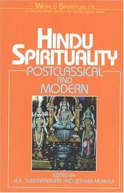 Cover of: Hindu Spirituality II (World Spirituality) by K.R. Sundararajan