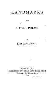 Cover of: Landmarks and other poems