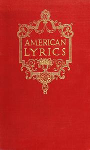 Cover of: American lyrics by chosen by Edith Rickert and Jessie Paton.