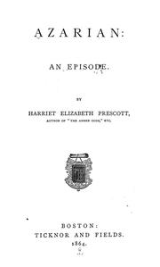 Cover of: Azarian by Harriet Elizabeth Prescott Spofford