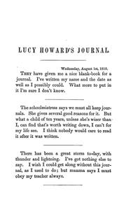 Cover of: Lucy Howard's journal. by Lydia H. Sigourney