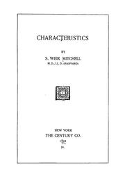 Cover of: Characteristics by S. Weir Mitchell