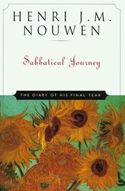 Cover of: Sabbatical journey by Henri J. M. Nouwen