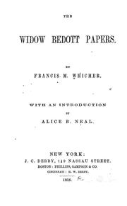 The Widow Bedott papers by Frances M. Whitcher