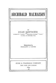 Cover of: Archibald Malmaison by Julian Hawthorne