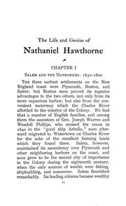 The life and genius of Nathaniel Hawthorne by Frank Preston Stearns