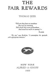 Cover of: The fair rewards by Thomas Beer