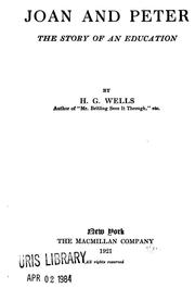 Cover of: Joan and Peter by H.G. Wells