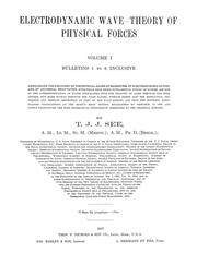 Cover of: Electrodynamic wave-theory of physical forces