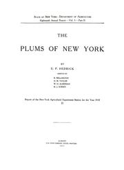 Cover of: The plums of New York by U. P. Hedrick