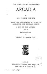 Cover of: The Countess of Pembroke's Arcadia by Sir Philip Sidney