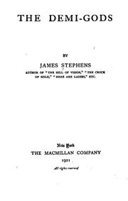 Cover of: The demi-gods by James Stephens