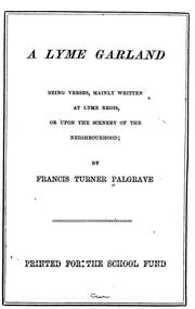 A Lyme garland by Francis Turner Palgrave