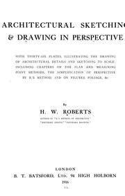 Cover of: Architectural sketching and drawing in perspective