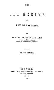 Cover of: The old regime and the Revolution