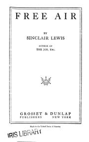 Cover of: Free air by Sinclair Lewis