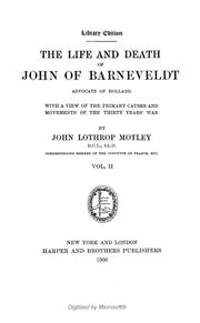 Cover of: The writings of John Lothrop Motley. by John Lothrop Motley