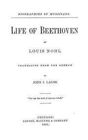 Cover of: Life of Beethoven