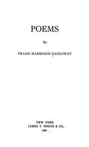 Poems by Frank Harrison Gassaway