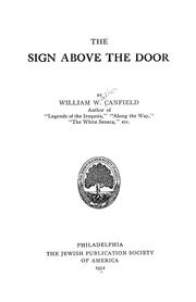Cover of: sign above the door