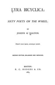 Cover of: Lyra bicyclica: sixty poets on the wheel