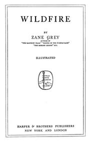 Cover of: Wildfire by Zane Grey