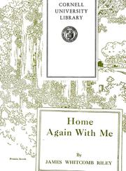 Cover of: Home again with me by James Whitcomb Riley