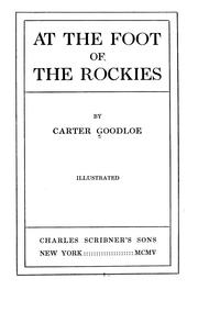 Cover of: At the foot of the Rockies