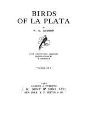 Birds of La Plata by W. H. Hudson