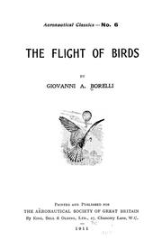 Cover of: The flight of birds
