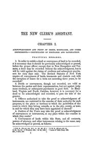 Cover of: The new clerk's assistant, or, Book of practical forms: containing numerous precedents and forms for ordinary business transactions, with references to the various statutes, and latest judicial decisions; designed for the use of county and town officers of every grade, bankers, merchants, auctioneers, mechanics, farmers, and professional men, and adapted to the New England, Northern and Western States, and California.