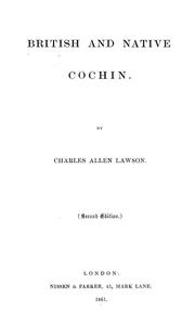 Cover of: British and native Cochin.