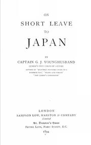 Cover of: On short leave to Japan by George John Younghusband