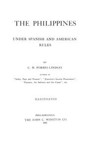 Cover of: The Philippines under Spanish and American rules