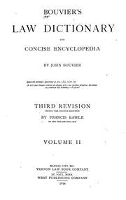 Cover of: Bouvier's law dictionary and concise encyclopedia by Bouvier, John