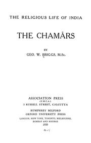 Cover of: The Chamārs by George Weston Briggs