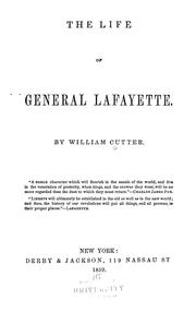 Cover of: The life of General Lafayette.