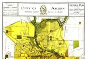 Cover of: City plan for Akron prepared for Chamber of commerce,.