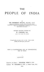 Cover of: The people of India by Risley, Herbert Hope Sir