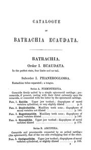 Cover of: Catalogue of the Batrachia Salientia s. Ecaudata in the collection of the British museum. by British Museum (Natural History). Department of Zoology