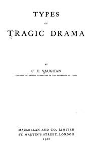 Cover of: Types of tragic drama