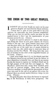 Cover of: The union of two great peoples: a speech by W.H. Page ... delivered at Plymouth, August 4th, 1917.