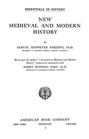 Cover of: New mediæval and modern history