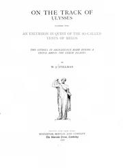 Cover of: On the track of Ulysses by William James Stillman