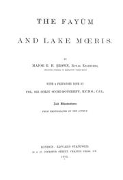 Cover of: The Fayûm and Lake Mœris.