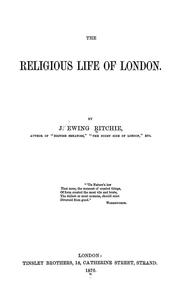 Cover of: The Religious Life of London