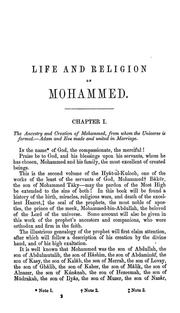The life and religion of Mohammed by Muḥammad Bāqir ibn Muḥammad Taqī Majlisī